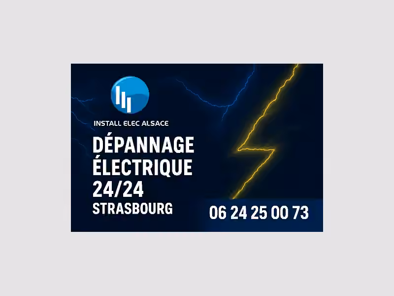 Install Elec Alsace Électricien – Dépannage 24/24 Strasbourg
